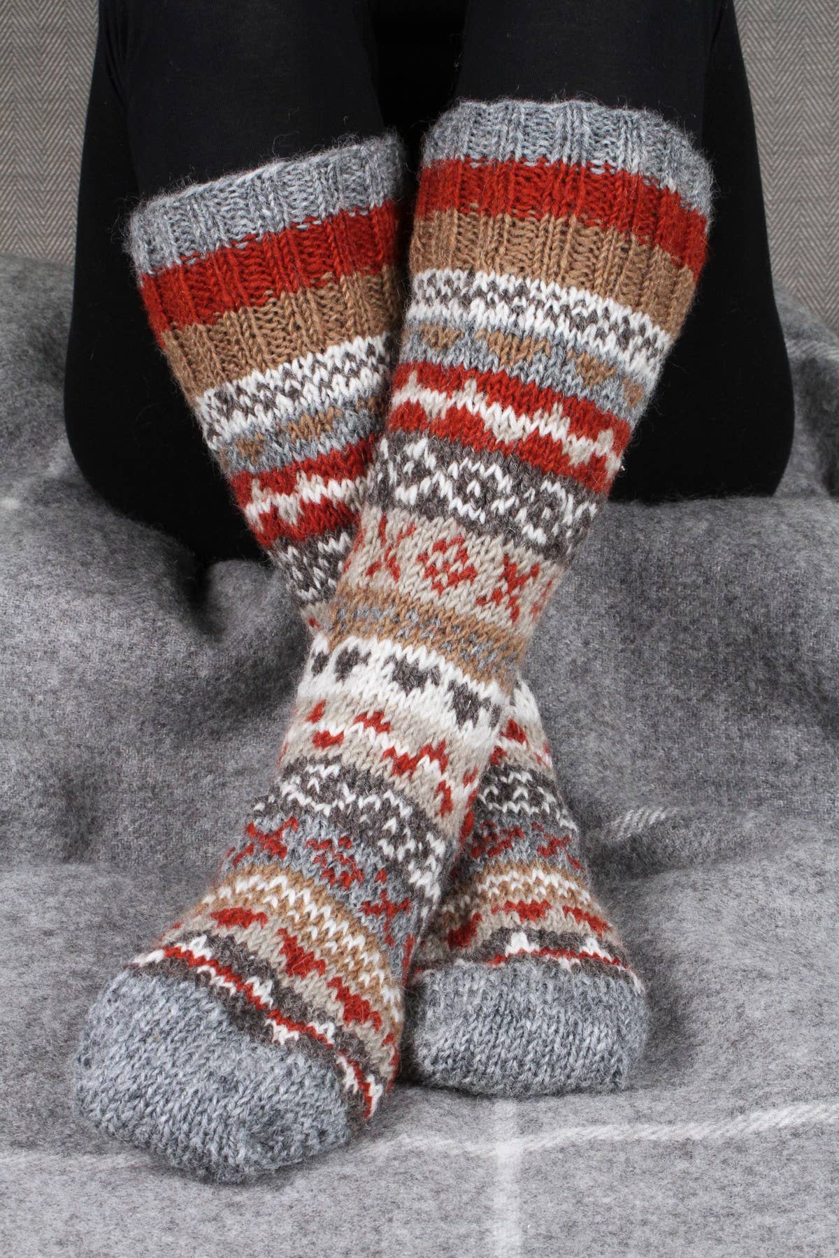 Finisterre Long Socks Grey: Grey